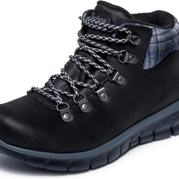 Women's Cold Weather Hiker Boots Water-Repellent Slip-Resistant Rubber Sole - Picture 1 of 6